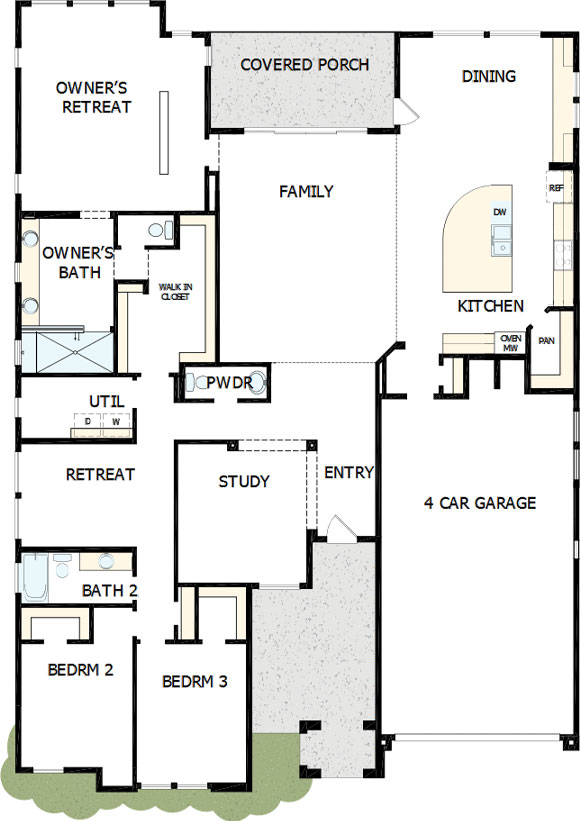 David Weekley Alamar 12332 W Parkway Ln Floorplan