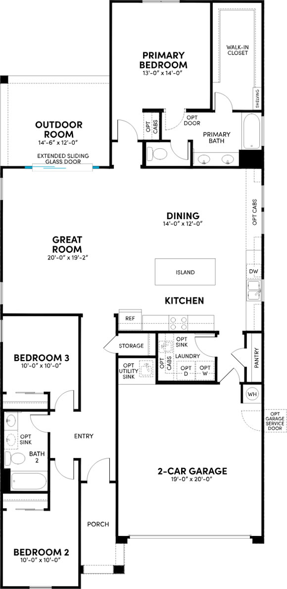 Brookfield Alamar 12545 W Luxton Ln Floorplan